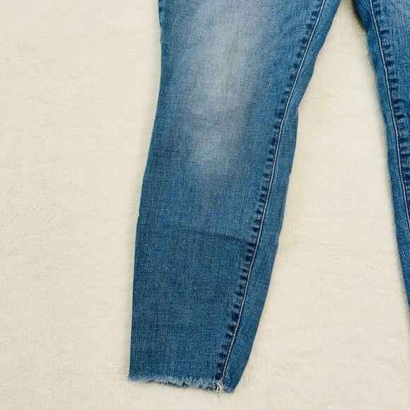 Lucky Brand Straight Ankle Crop Jeans 8/29 Mid Rise Dark Wash Denim - Picture 5 of 16